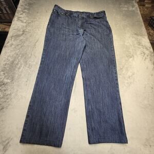 Prestige Original Jeans Mens 40 Blue Dark Wash Straight Pockets DN-100
